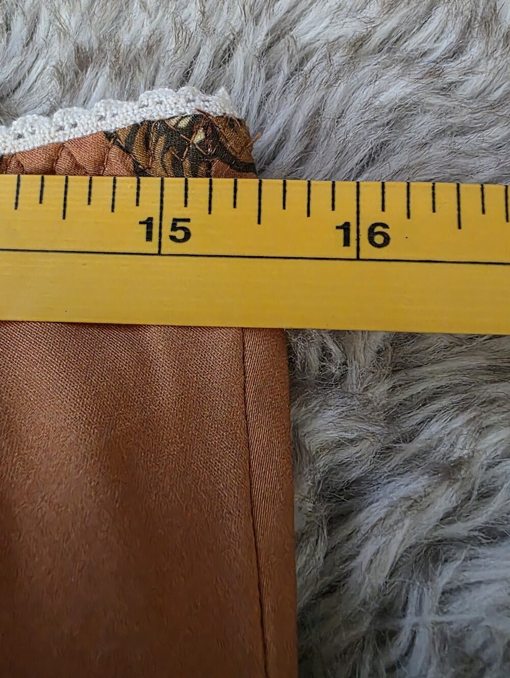 Free People X Spell Mojave Lily Bias Skirt Amber Brown Burnt Orange Size Large - Picture 11 of 12
